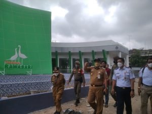 Wakil Wali Kota Jambi, H. Maulana Bersama Intansi Pejabat Pemerintah Kota Jambi Mengecek Pembangunan Terminal Rawasari