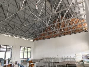 Pembangunan Gedung di SMA N 11 Sarolangun (foto: tam)