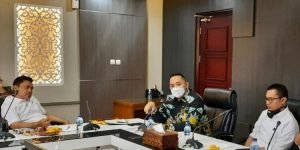 Wakil Ketua Dewan Perwakilan Rakyat Daerah (DPRD) Provinsi Jambi, Pinto Jaya Negara saat pimpin rombongan komisi lV DPRD Provinsi Jambi ke Kementerian Agama (Kemenag) Republik Indonesia (RI) (foto: tm)