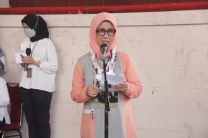 Ketua Dharma Wanita Persatuan (DWP) Provinsi Jambi Hj. Iin Kurniasih