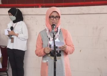 Ketua Dharma Wanita Persatuan (DWP) Provinsi Jambi Hj. Iin Kurniasih