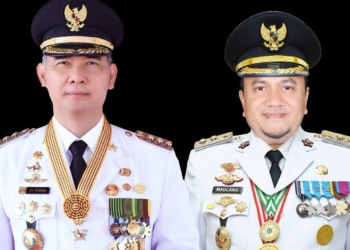 Walikota Jambi H.Syarif Fasya dan Wawako dr. Maulana