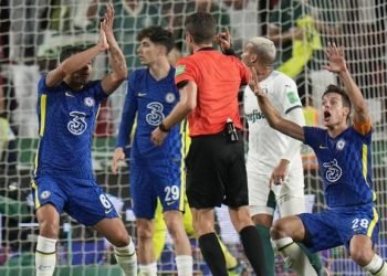 Chelsea juara Piala Dunia Antarklub 2021. (Foto: AP/Hassan Ammar)