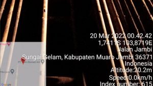 Kondisi jembatan Paal 27 Desa Persiapan Air Merah Kecamatan Sungai Gelam (foto: den)