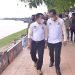 Wabup BBS Dampingi gubernur Jambi Al Haris di Pencanangan Gerakan Sungai Batanghari Bersih tahun 2022  (foto: hms)