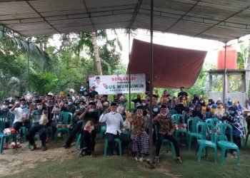 Ahmad Haikal Saat foto bersama dengan masyarakat,  ketika deklasrasi Gus Muhaimin Capres 2024