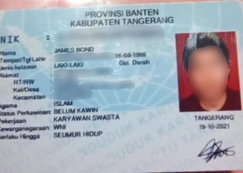 KTP Pria Bernama James Bond (foto: ist)