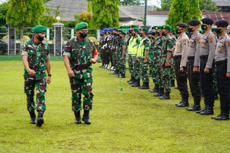 Korem 042/Gapu laksanakan Apel Gelar Pasukan Pengamanan VVIP (foto: dok Korem 042/Gapu)