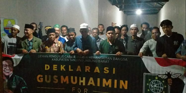 DPC PKB Kabupaten Tanjabbar Deklarasikan Muhaimin Iskandar Capres 2024 (foto: Latif)