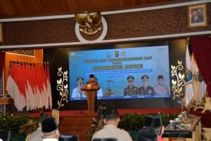 Gubernur Jambi, Dr.H.Al Haris, S.Sos.,M.H., saat memberi kata sambutan (foto: nhr)