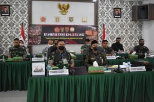 Danrem 042/Gapu Ikuti Rakornis TMMD Ke - 113 TA 2022 (foto: Dok. Penrem 042/Gapu)