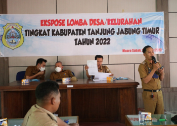 Ekspose Lomba Desa dan Kelurahan tingkat Kabupaten Tanjab Timur (foto: Nd)