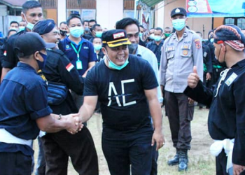 Wabup Hadiri Tes Kenaikan Tingkat Hijau Ke Putih PSHT Cabang Tanjabtim (foto:ist)