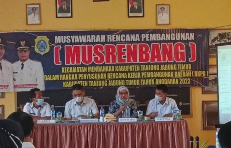 Waka I DPRD Tanjab Timur Hadiri Musrembang di  Kecamatan Mendahara (foto:Eg)