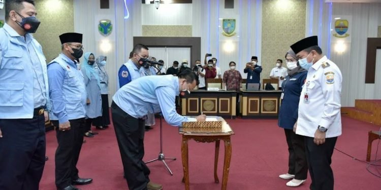 Al Haris pada Rapat Koordinasi Pemberantasan Korupsi Terintigerasi Pemerintah Daerah Se Provinsi Jambi (foto: Nhr)