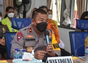 Wakapolda Jambi Ikuti Pelaksanaan Vaksinasi Serentak Bersama Kapolri Via Zoom Meeting (foto :Ist)