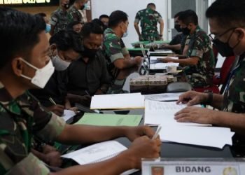Tim Itjenad Lakukan Pengawasan Post Audit di Jajaran Korem 042/Gapu (foto: Dok. Penrem 042/Gapu)