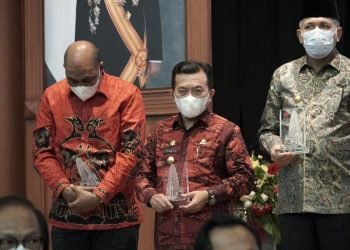 Gubernur Jambi Al Haris saat mengemukakan, Badan Riset dan Inovasi Daerah (BRIDA) nantinya akan lebih memaksimalkan potensi daerah (foto: Erit)
