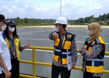 Syarif Fasha Dampingi Dirjen Cipta Karya Kementrian PUPR RI Tinjau TPA Talang Gulo (foto: Ma)