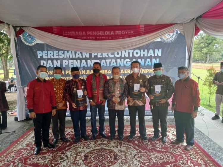 Penandatanganan (NPDH) Dikawasan Candi Muaro Jambi (foto: Ist)