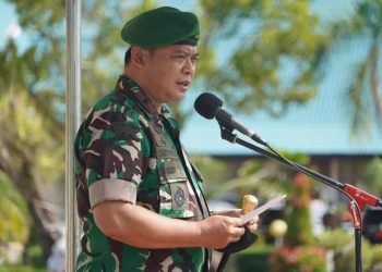 Komandan Korem 042/Gapu Brigjen TNI Supriono, S.IP., M.M., saat secara resmi membuka Serbuan Teritorial TNI TA (foto: ist)