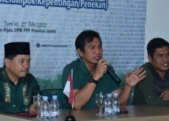 Ketua DPW PPP Provinsi Jambi, M. Fadhil Arief saat memberi sambutan (foto: ist)