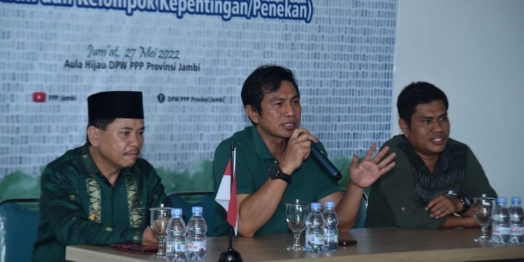 Ketua DPW PPP Provinsi Jambi, M. Fadhil Arief saat memberi sambutan (foto: ist)