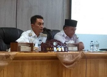 PJ Bupati Muaro Jambi Bachyuni deliansyah, SH.MH mengadakan rapat dengan semua  Kepala OPD di lingkup pemerintah Kabupaten Muaro Jambi (foto: ist)