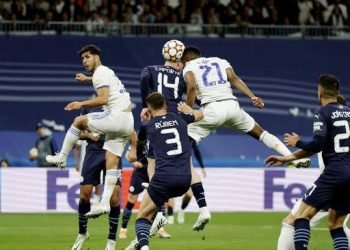 Pertandingan Real Madrid vs Manchester City berlanjut ke perpanjangan waktu. (REUTERS/JUAN MEDINA)