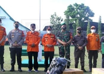 Wabup Tanjab Timur Ikuti Apel Siaga Darurat Karhutla