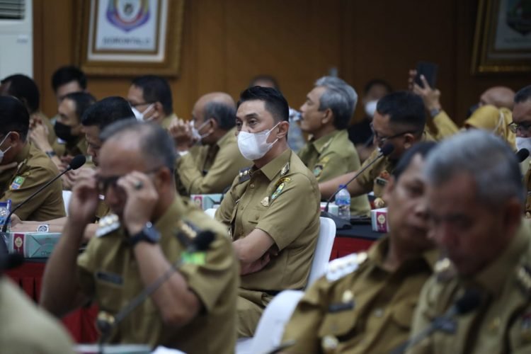 Pj Bupati Muaro Jambi saat Hadir di Rakor Bersama Kemendagri (foto: ist)