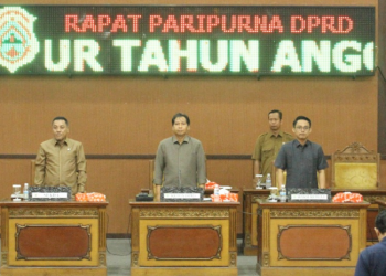 Sekda Tanjab Timur Sampaikan Ranperda Pertanggungjawaban APBD 2021 (foto; Ist)