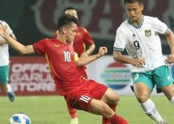 Striker Timnas Indonesia U-19, Hokky Caraka, vs Vietnam di Piala AFF U-19 2022. (Dok. PSSI)