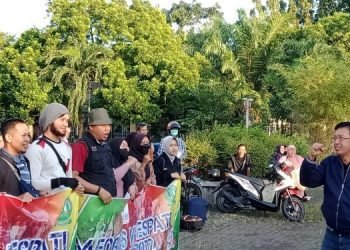 Sabri Yanto saat melepas Atlet Panahan Jambi (foto: Ist)