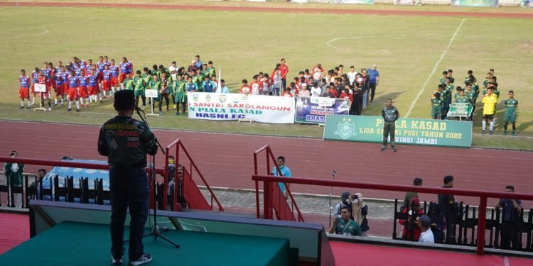 Pembukaan Turnamen Liga Santri PSSI Piala Kasad 2022 (dok ist)