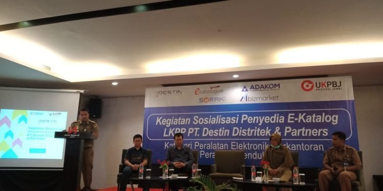 Sosialisasi Penyedia E-Katalog LKPP Kategori Peralatan Elektronik Perkantoran dan Peralatan Pendukungnya (ist)