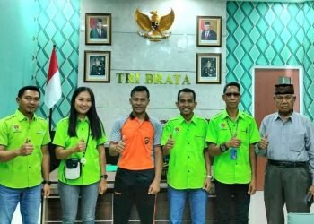 Kapolres Batanghari AKBP M Hasan, S.I.K,,M.H bersama Pengurus PWI Batanghari (foto: Istimewa)