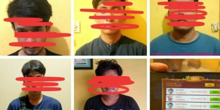 Diduga pelaku dan barang bukti yang diamankan polisi (dok ist)