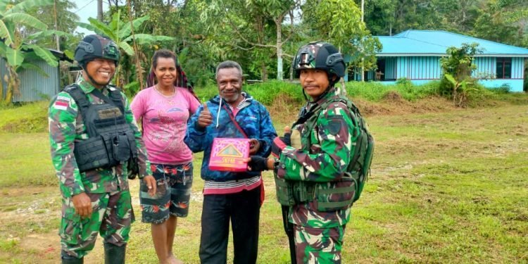 Satgas Pamtas Yonif Raider 142/KJ (Foto: Dok Ist)