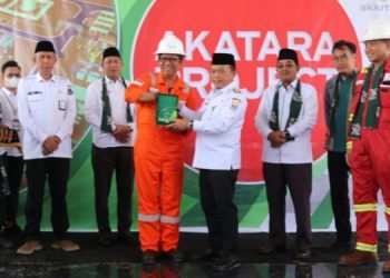 Al Haris pada acara Groundbreaking Ceremony Gas Project Akatara Field KKKS Jadestone Energy (dok ist)