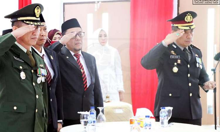 Sekda Ikuti Upacara Virtual HUT Bhayangkara