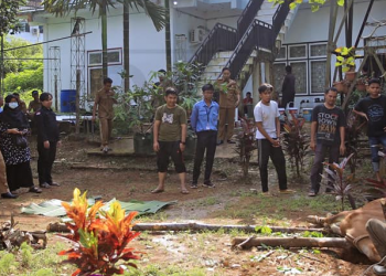 Dinas Kominfo Tanjab Timur Laksanakan Penyembelihan Hewan Qurban (dok Istimewa)