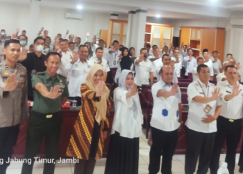 Robby Nahliyansyah pada acara Rembuk Stunting dan Koordinasi Lintas Program dan Lintas Sektor Kabupaten Tanjung Jabung Timur (Dok Istimewa)