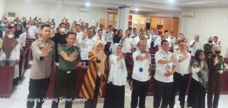 Robby Nahliyansyah pada acara Rembuk Stunting dan Koordinasi Lintas Program dan Lintas Sektor Kabupaten Tanjung Jabung Timur (Dok Istimewa)
