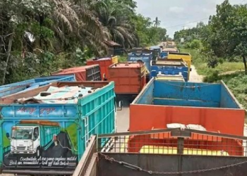 Potret kemacetan panjang di Jalinsum Muara Tembesi-Sarolangun (dok Istimewa)