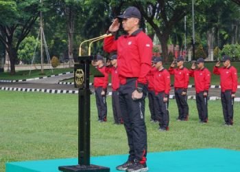 Wadanjen Kopassus memimpin Upacara HAORNAS 2022 dilapangan Makopassus Cijantung (dok Istimewa)