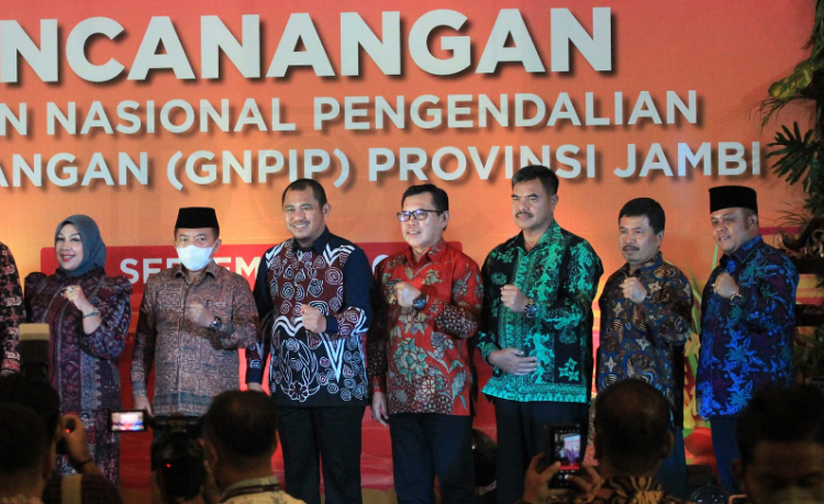 H. Robby Nahliyansyah, SH menghadiri Pencanangan Gerakan Nasional Pengendalian Inflasi Pangan (GNPIP) (dok istimewa)