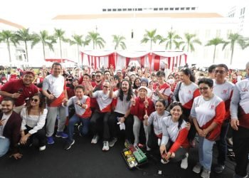 Puncak perayaan Hari Ulang Tahun OJK yang ke-11 di Jakarta. (Huma OJK)