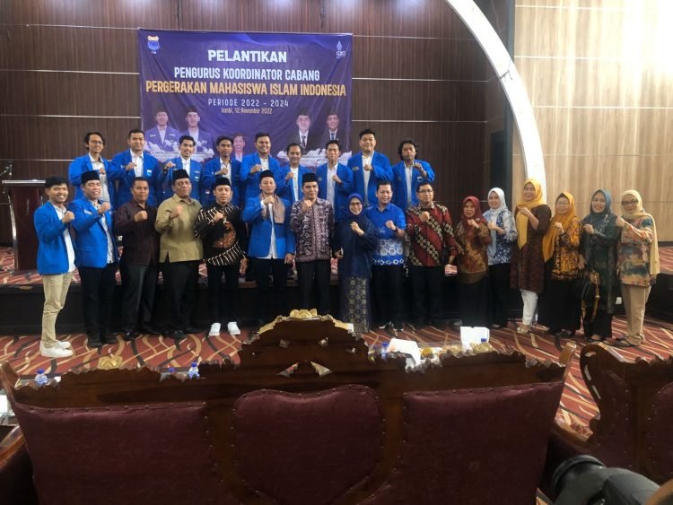 Pelantikan Pengurus Koordinator Cabang Pergerakan Mahasiswa Islam Indonesia Provinsi Jambi. (Dok istimewa)