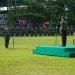  Upacara 17-an di lapangan Makorem 042/Gapu. [Dok istimewa]